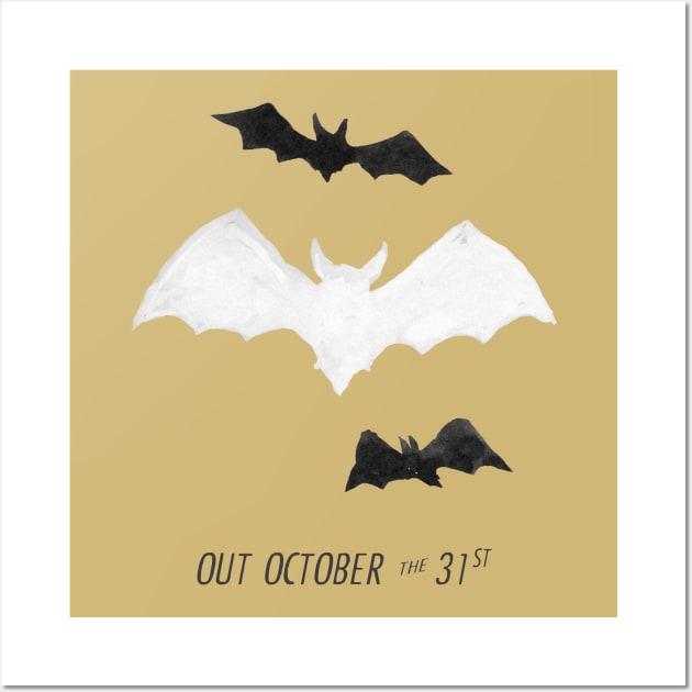 Bats out on Halloween Wall Art by Kingrocker Clothing